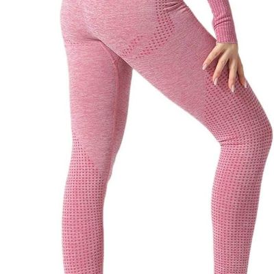 Women Yoga Leggings High Waist Tummy Control Gym Workout Stretch Seamless Runnin